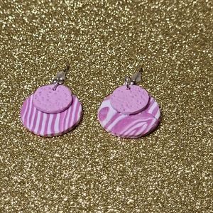 Handmade Polymer Clay earrings.